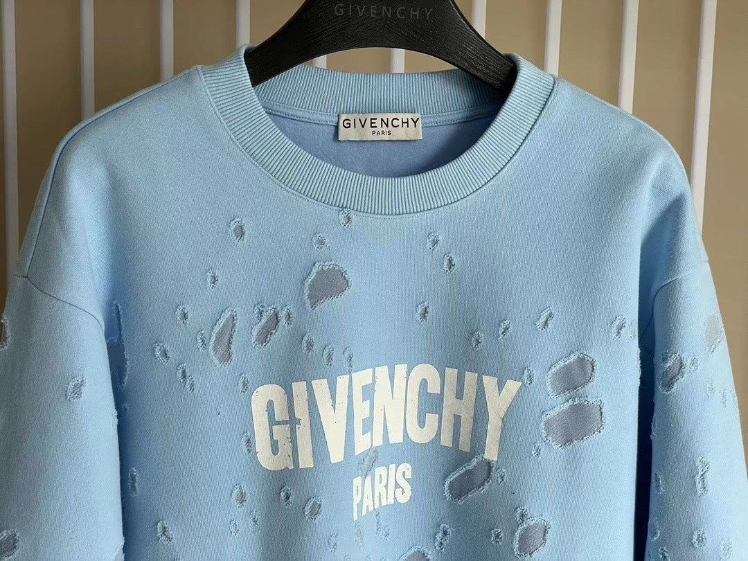 DISTRESSED LOGO CREWNECK SWEATSHIRT