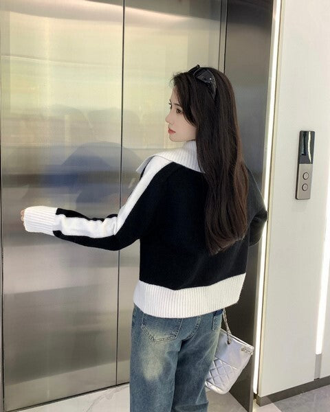 ZIP-UP KNIT CARDIGAN