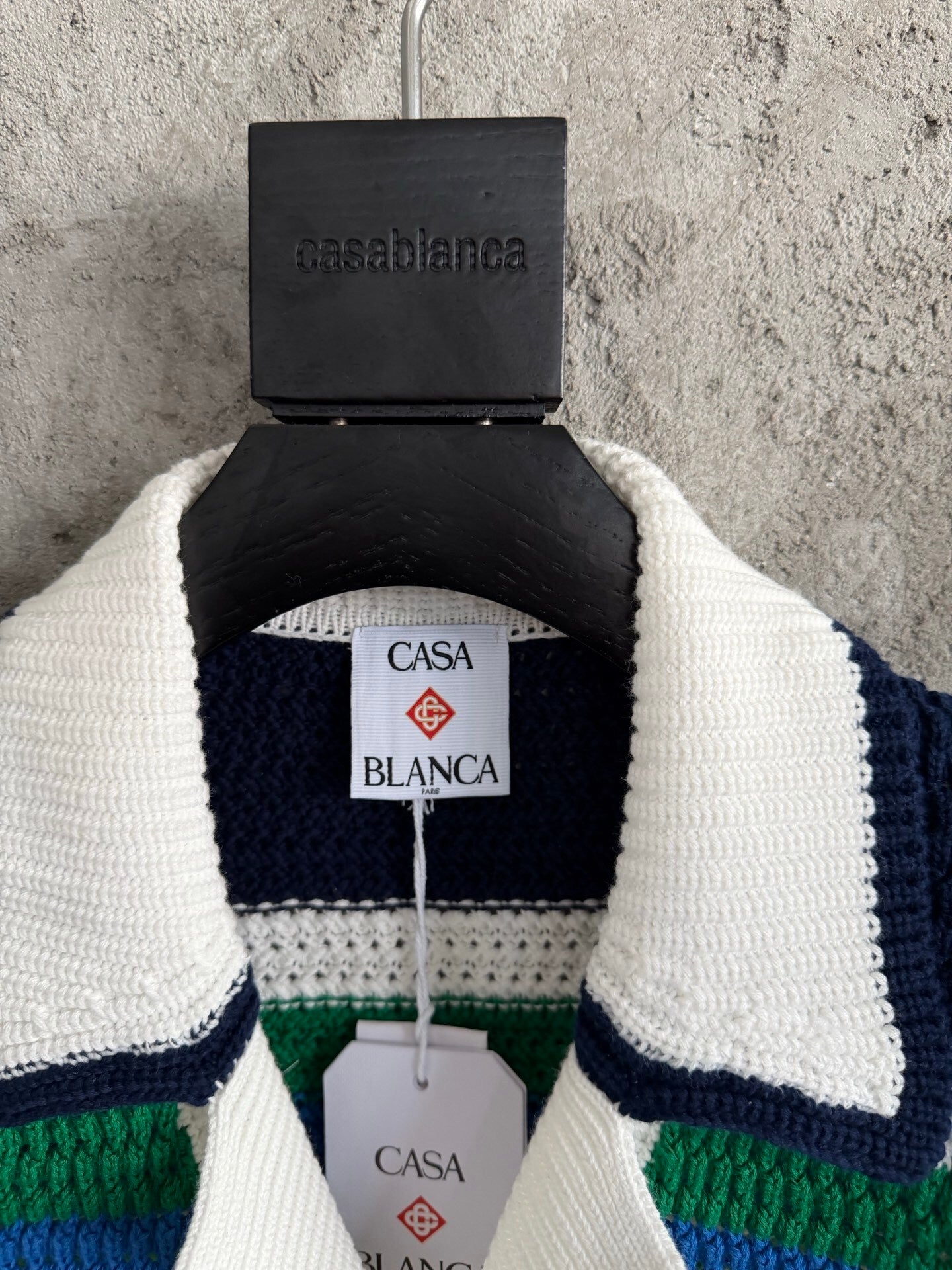 MULTICOLOR STRIPE CROCHET KNIT SET