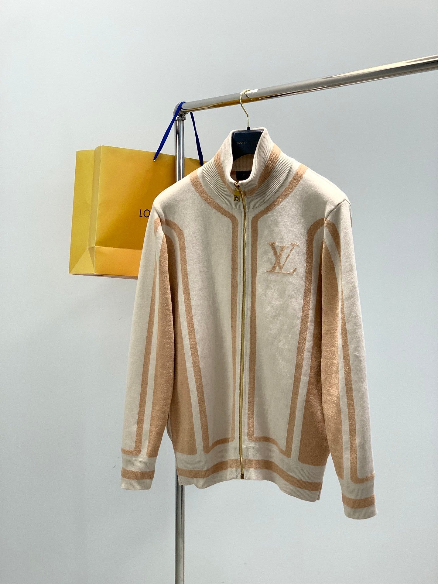 ZIP-UP KNIT TRACK JACKET