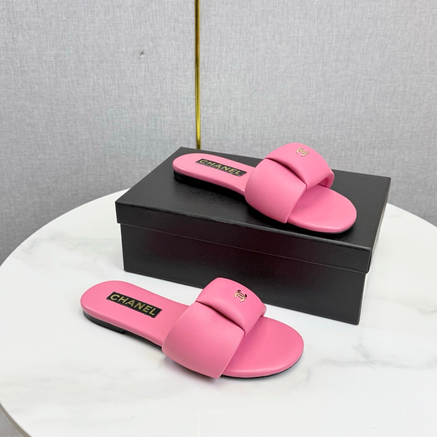 PINK CASUAL SLIDE SANDALS