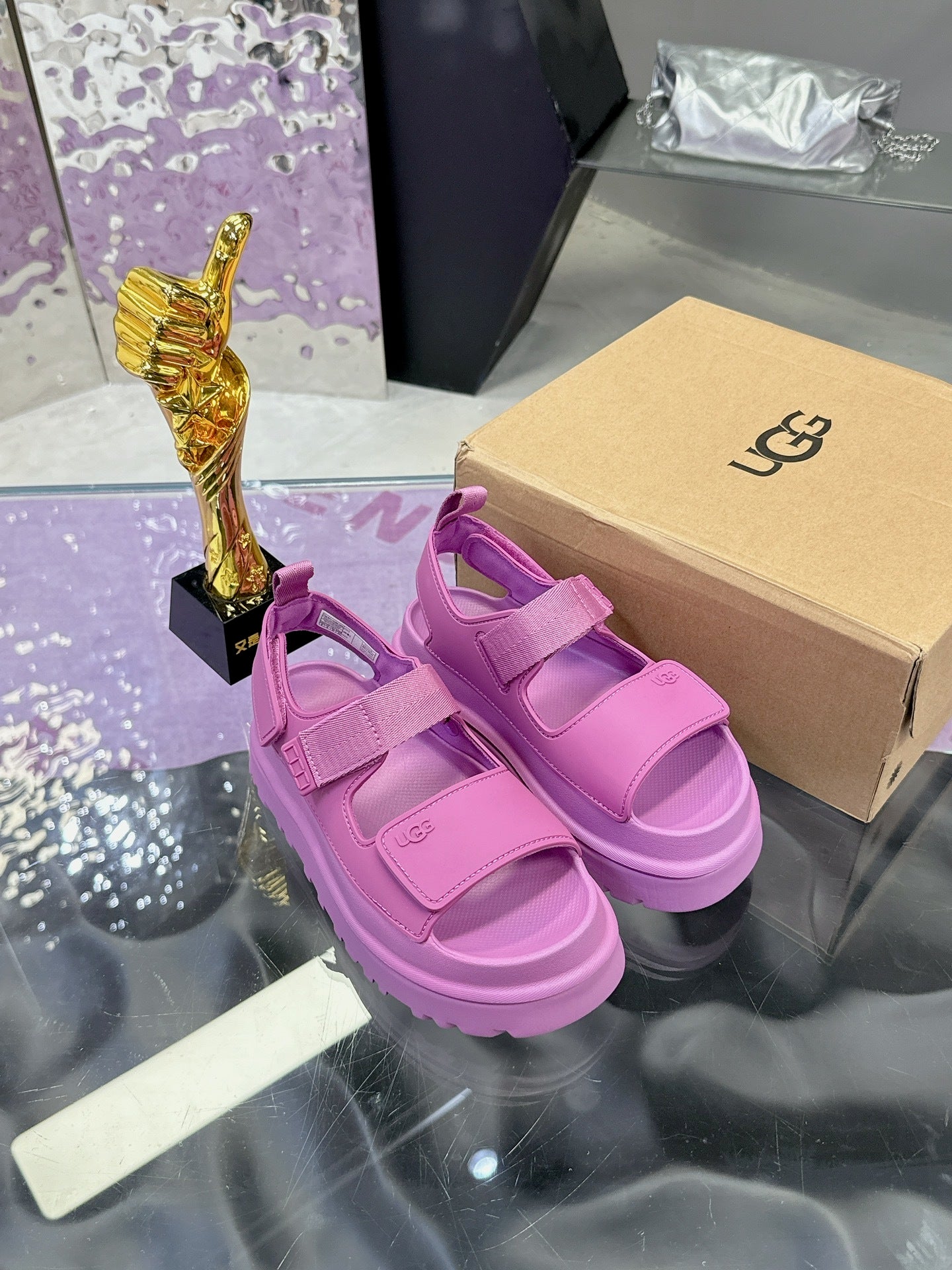 PLATFORM SPORT SANDALS – PINK