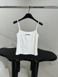 LOGO RIBBED CAMI TOP