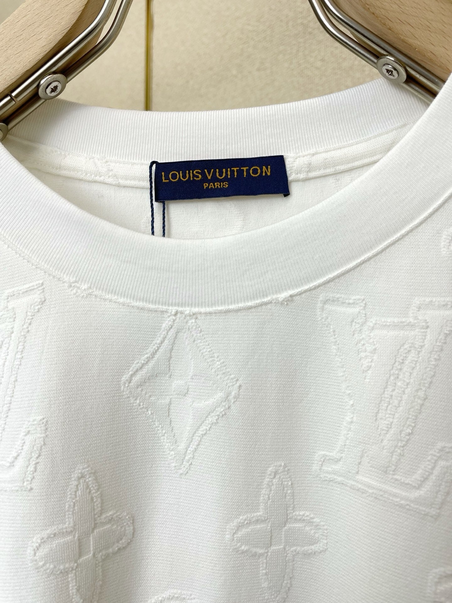 EMBOSSED MONOGRAM COTTON T-SHIRT