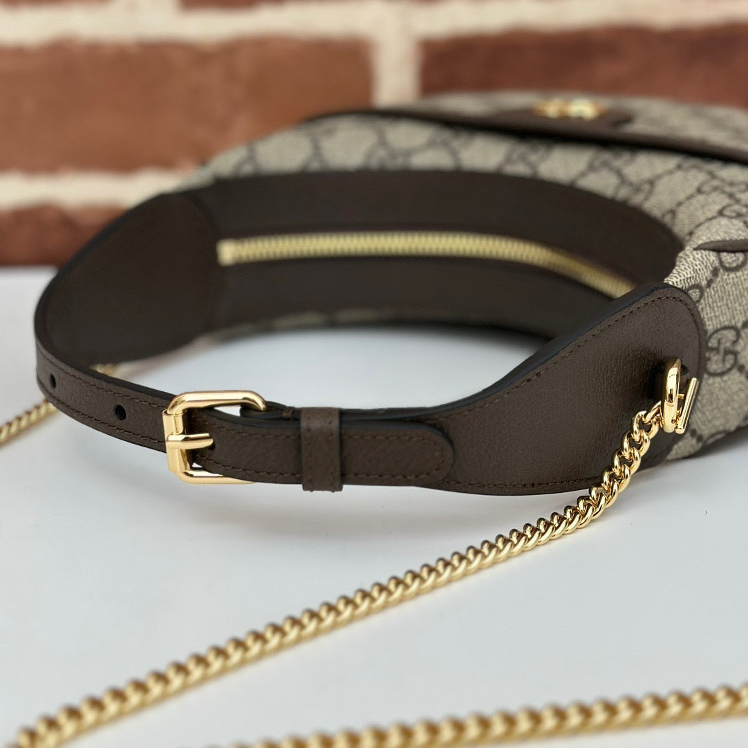 CLASSIC CANVAS HALF-MOON SHOULDER BAG