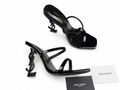 ELEGANT BLACK STRAPPY HEEL SANDALS