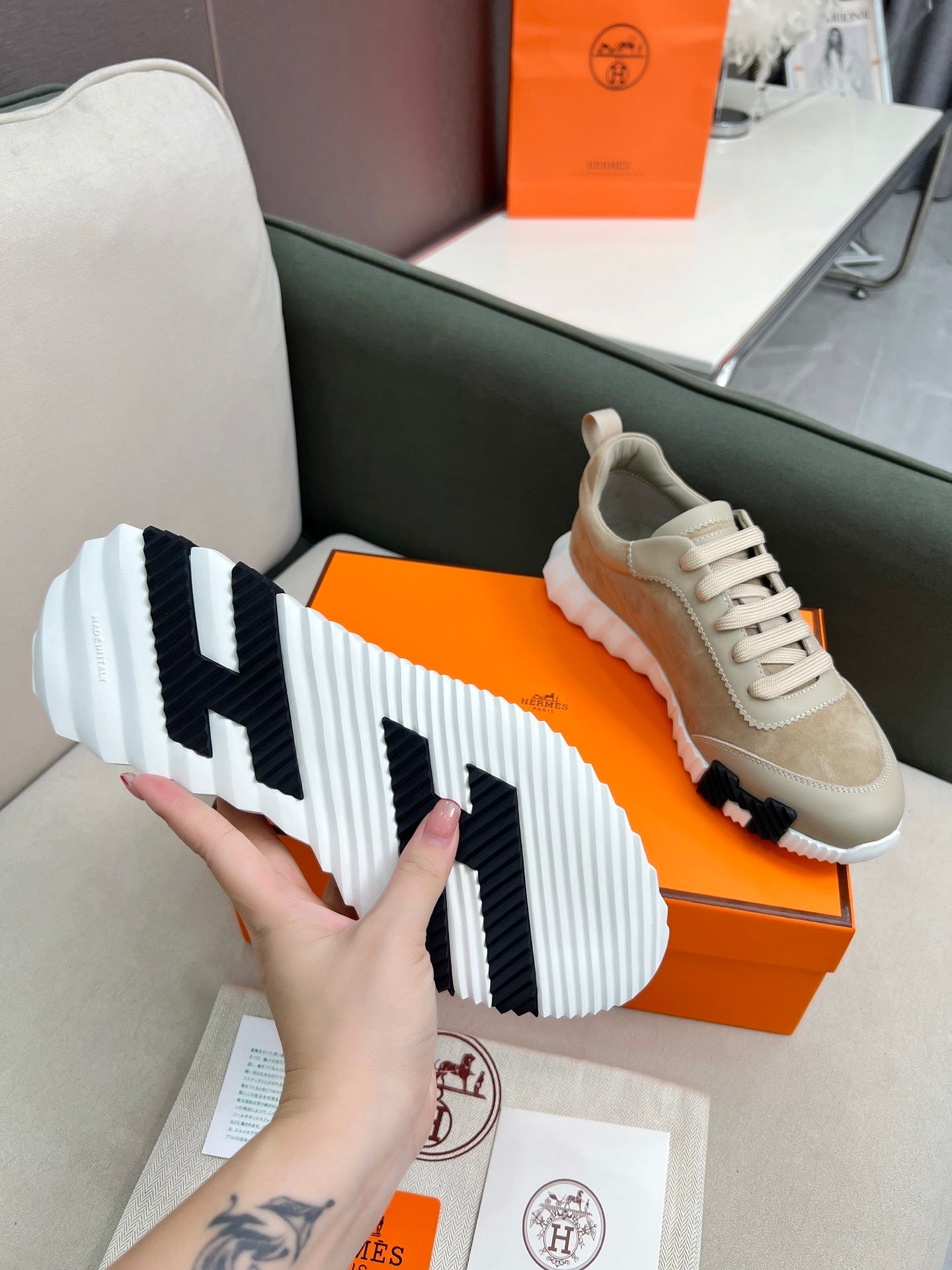 PREMIUM SUEDE PANEL LUXURY SNEAKERS