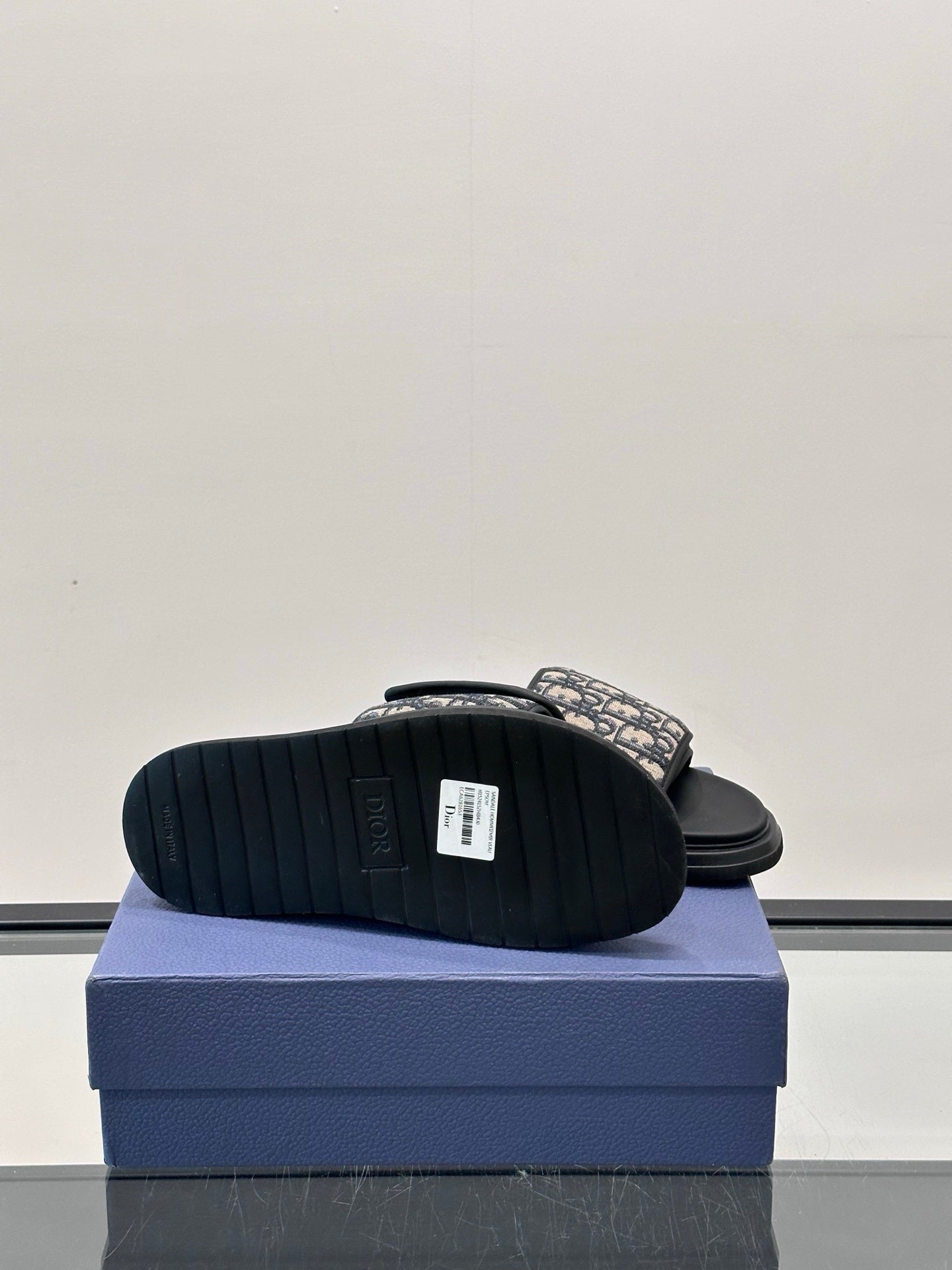 DESIGNER MONOGRAM SLIDE SANDALS