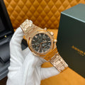 ROSE GOLD CHRONOGRAPH LUXURY WATCH