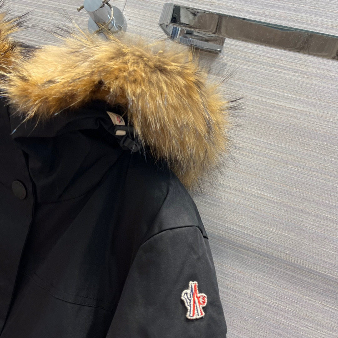 PARKA WITH FAUX FUR HOOD