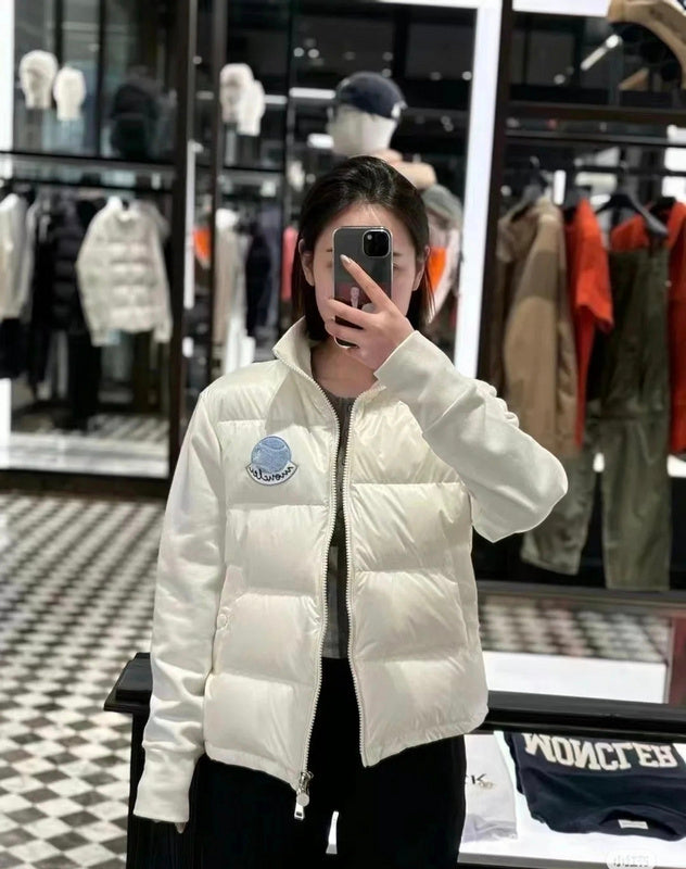 QUILTED PANEL ZIP-UP JACKET