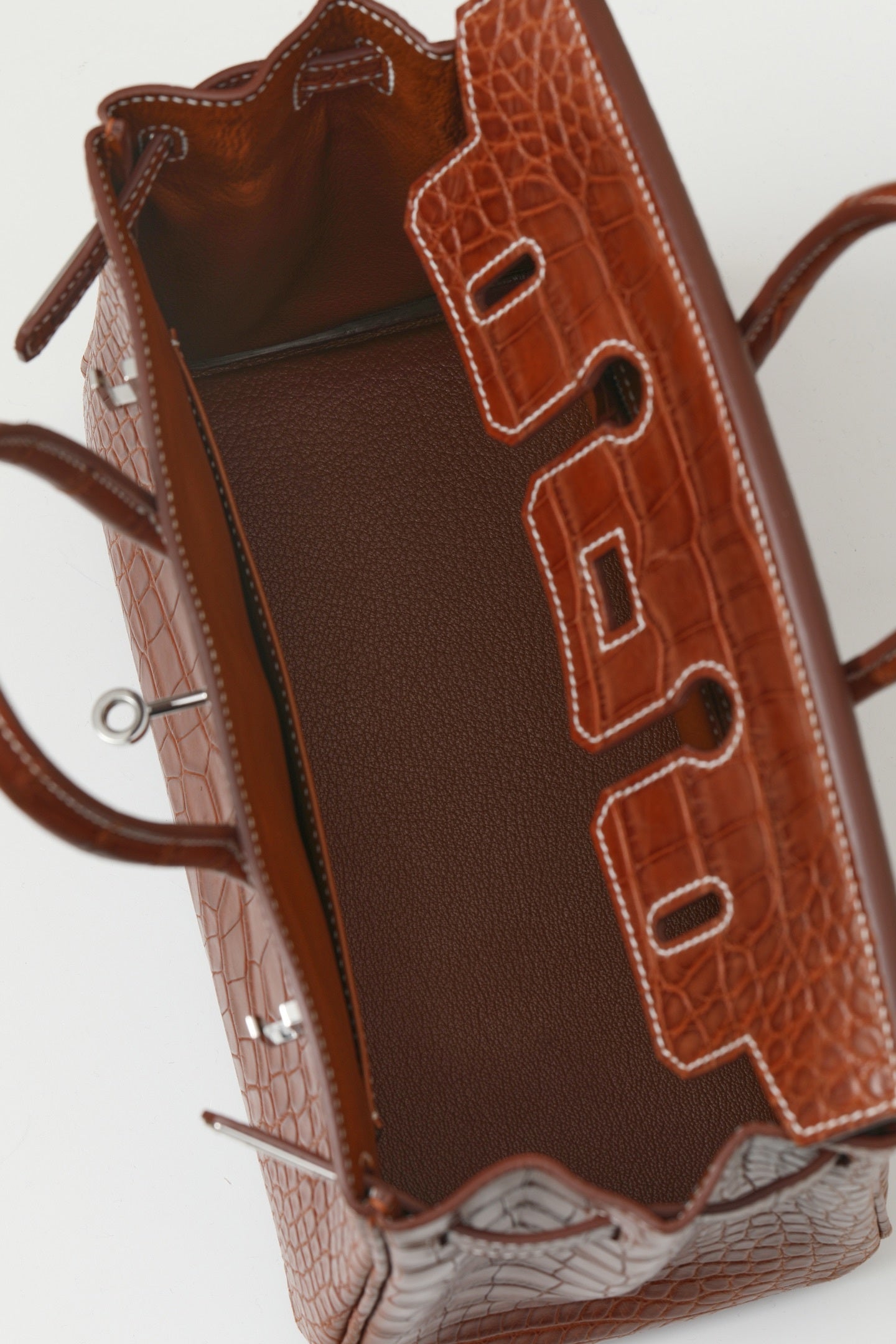 COGNAC CROC BIRKIN