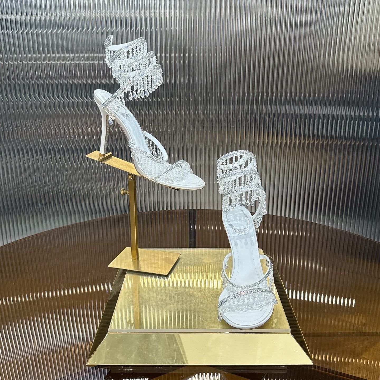 IVORY CASCADE HEELS