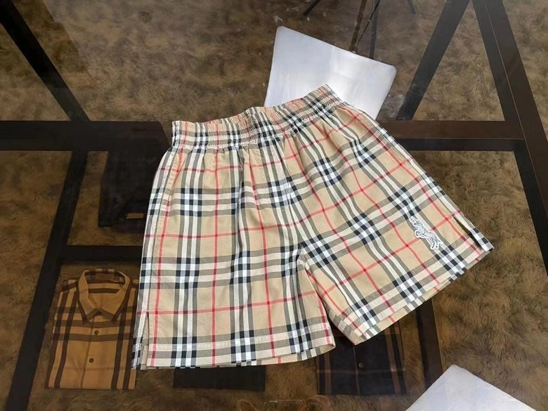 CLASSIC CHECK ELASTIC WAIST SHORTS