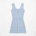 BABY BLUE KNIT MINI DRESS