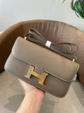 TAUPE STRUCTURED CROSSBODY BAG