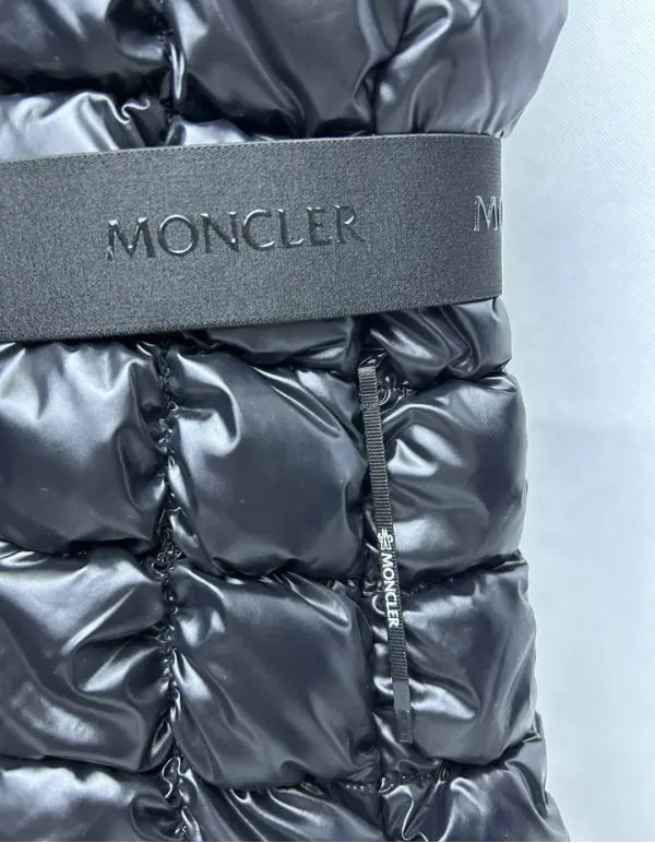 BELTED QUILTED HOODED PUFFER VEST