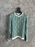 GEOMETRIC PATTERN KNIT SWEATER