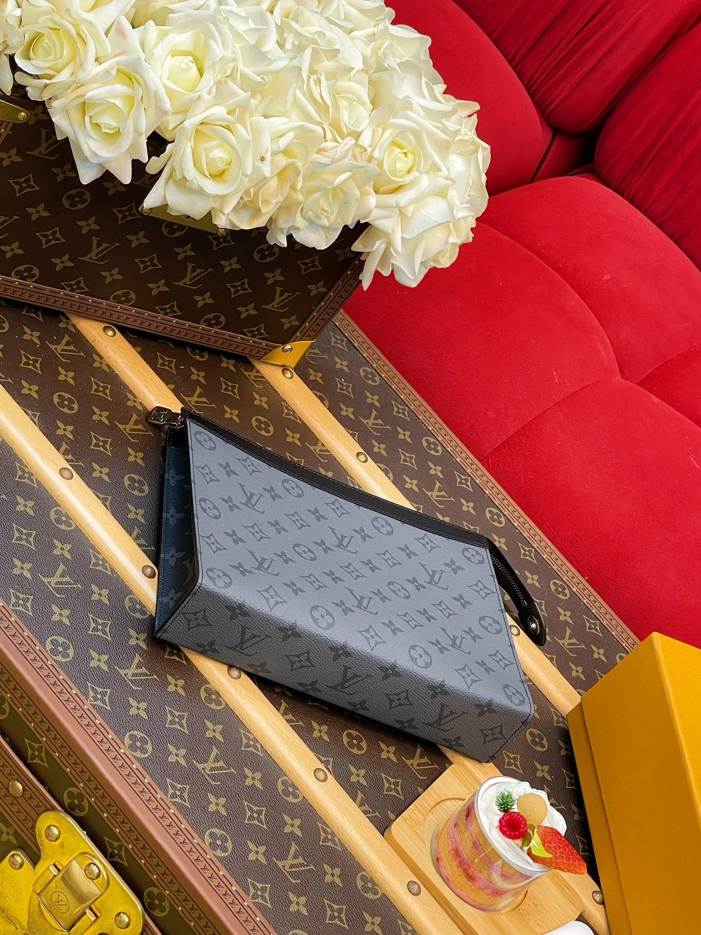 MONOGRAM ECLIPSE ZIP POUCH CLUTCH