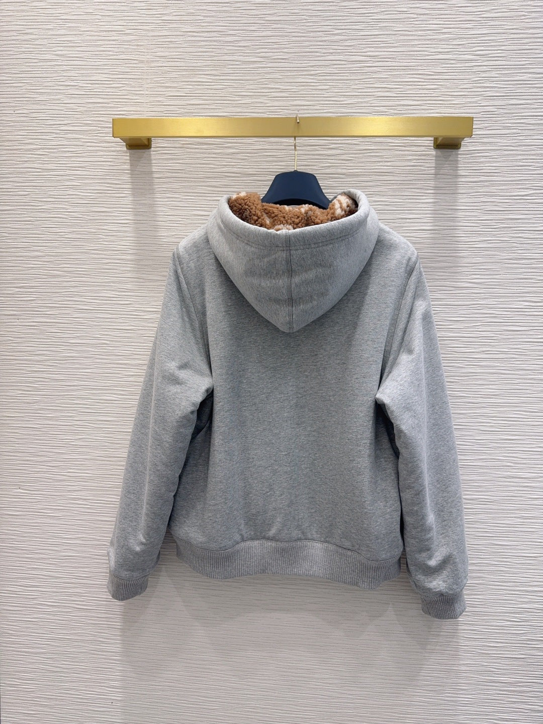 HOODED ZIP-UP SWEATSHIRT WITH FLEECE LINING