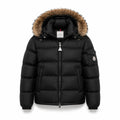 FUR TRIM HOODED PUFFER