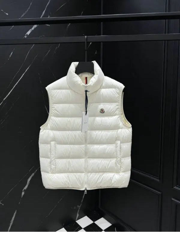 LIGHTWEIGHT QUILTED ZIP PUFFER VEST