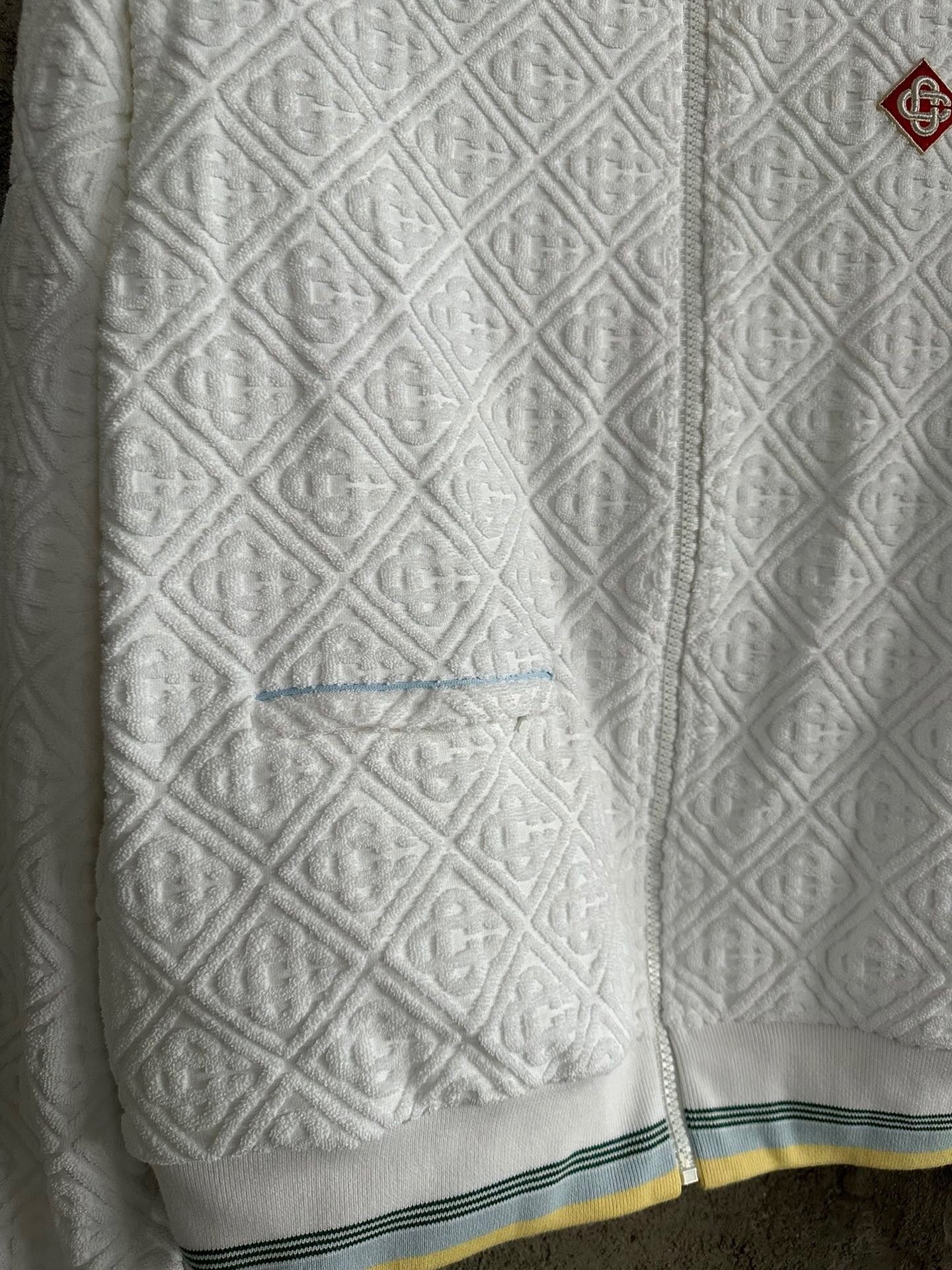 TEXTURED ZIP-UP TRACK JACKET