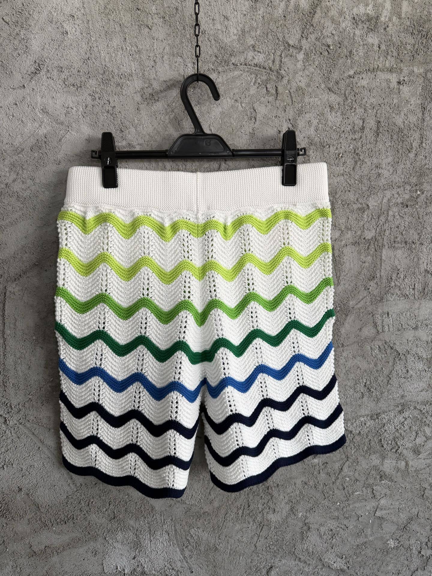 WAVE KNIT SHORT-SLEEVE SHIRT & SHORTS SET