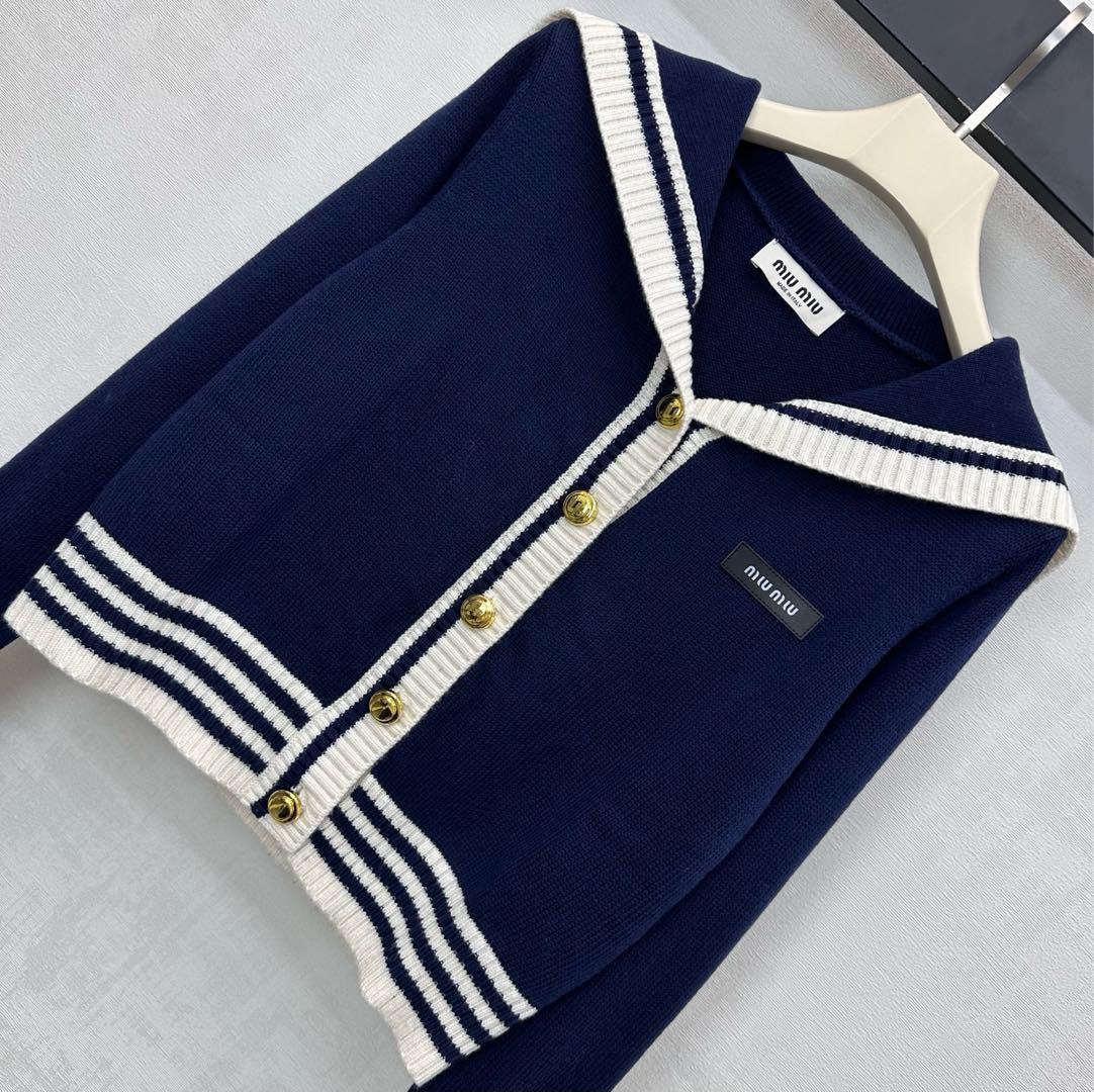 SAILOR STYLE KNIT CARDIGAN