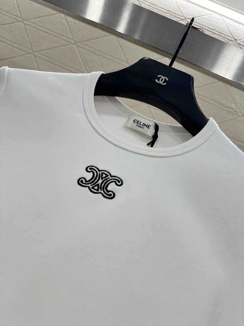 LOGO FITTED CREW NECK T-SHIRT