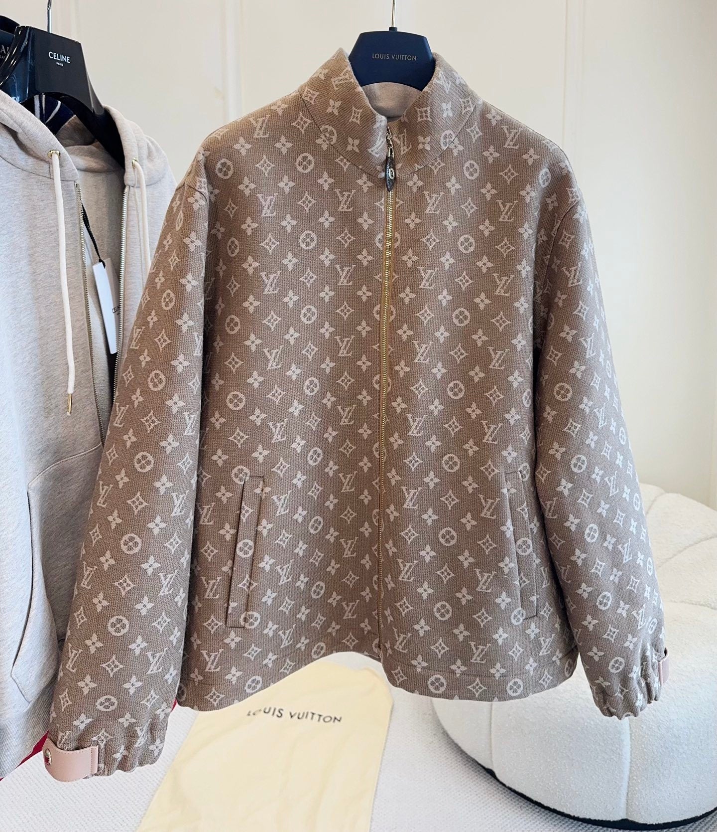 MONOGRAM ZIP-UP JACKET