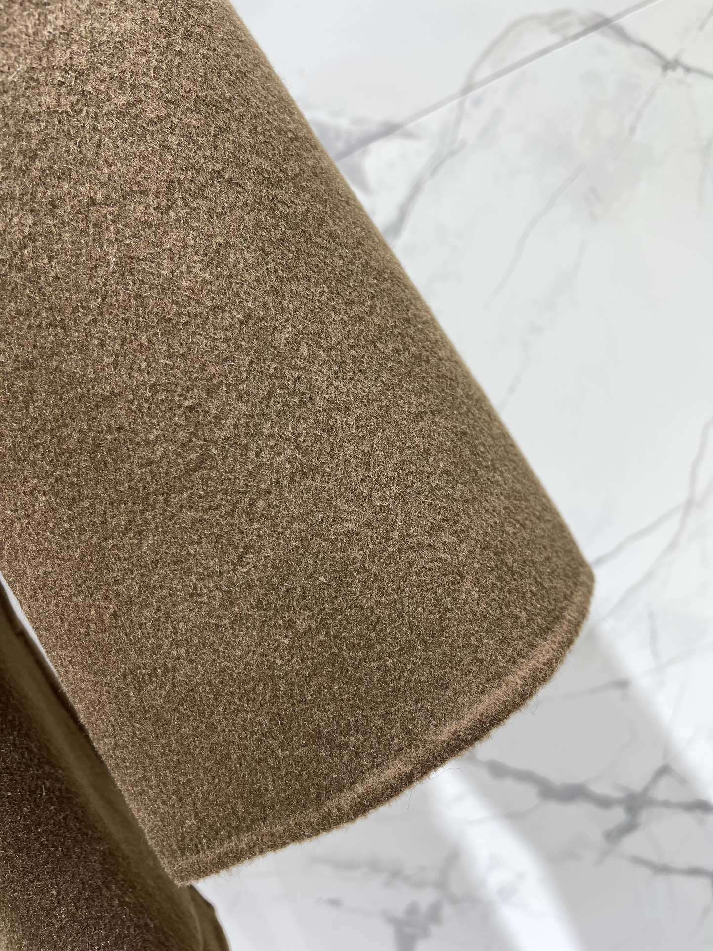 BELTED WOOL-BLEND COAT WITH ASYMMETRIC FRONT