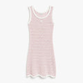 SOFT PINK KNIT MINI DRESS