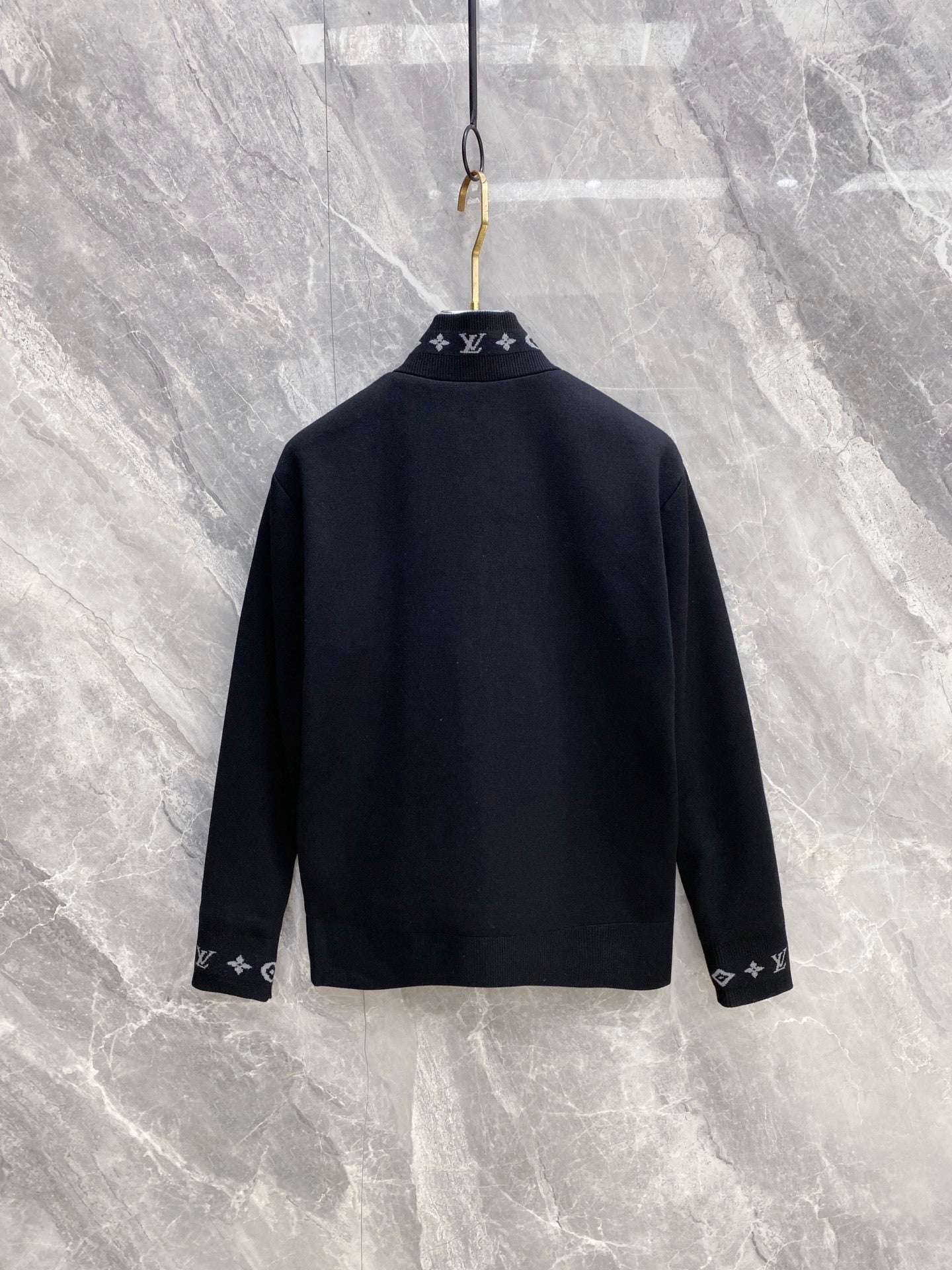 ZIP-UP BOMBER JACKET WITH KNIT TRIM