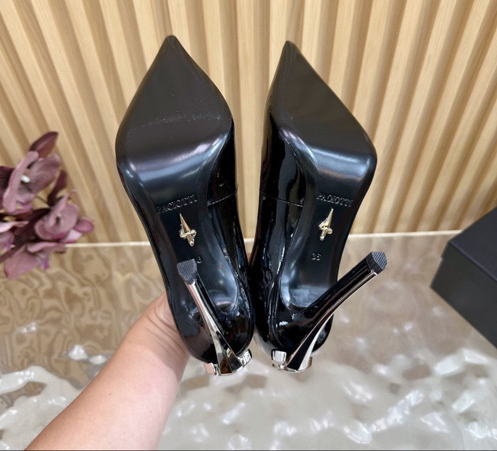 PATENT LEATHER POINTED-TOE STILETTO PUMPS – CLASSIC BLACK EDITION
