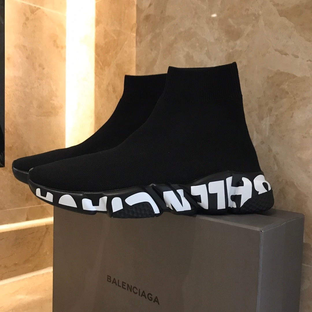 LOGO SOLE SOCK TRAINER SNEAKERS