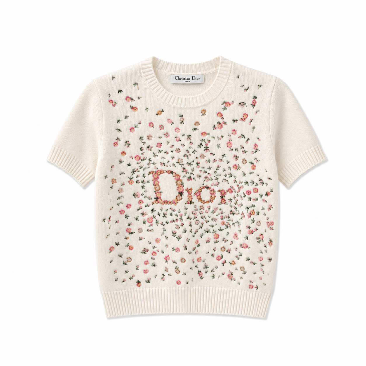 EMBROIDERED KNIT TOP
