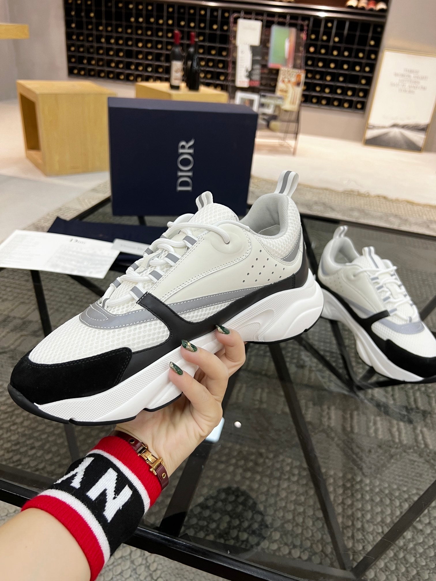 MONOCHROME CHUNKY TRAINER SNEAKERS