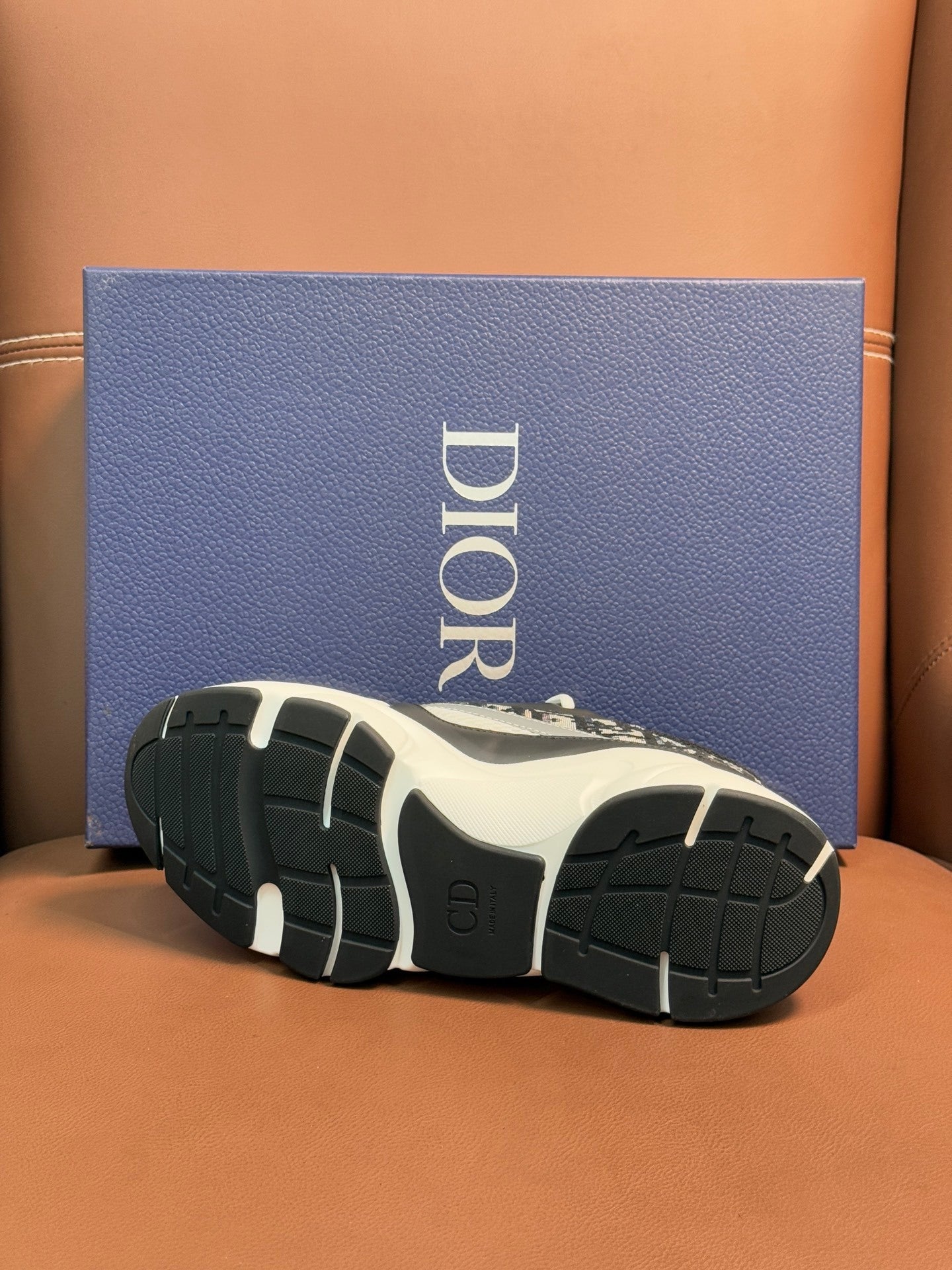 BLACK & WHITE MONOGRAM CHUNKY DESIGNER SNEAKERS