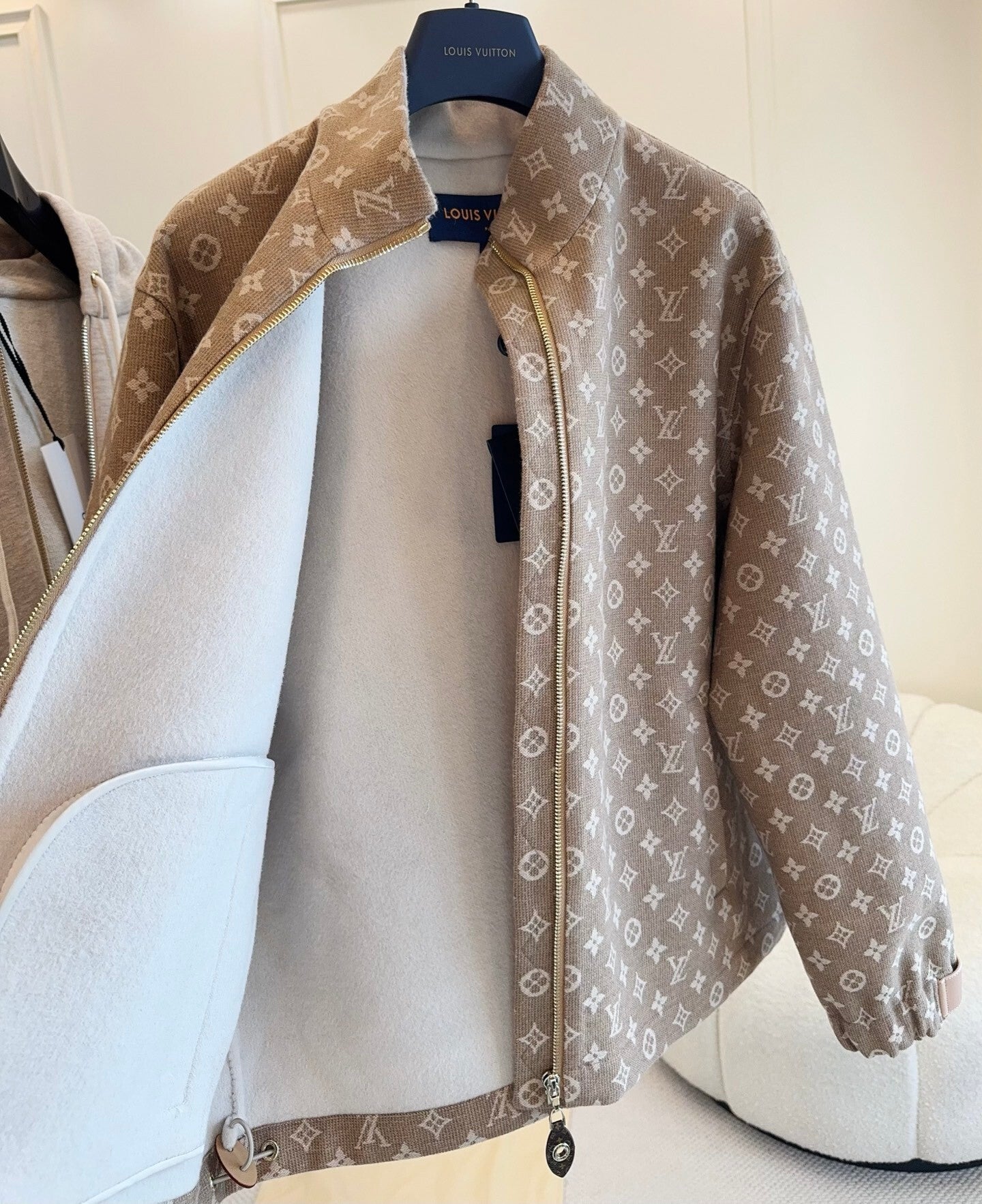 MONOGRAM ZIP-UP JACKET