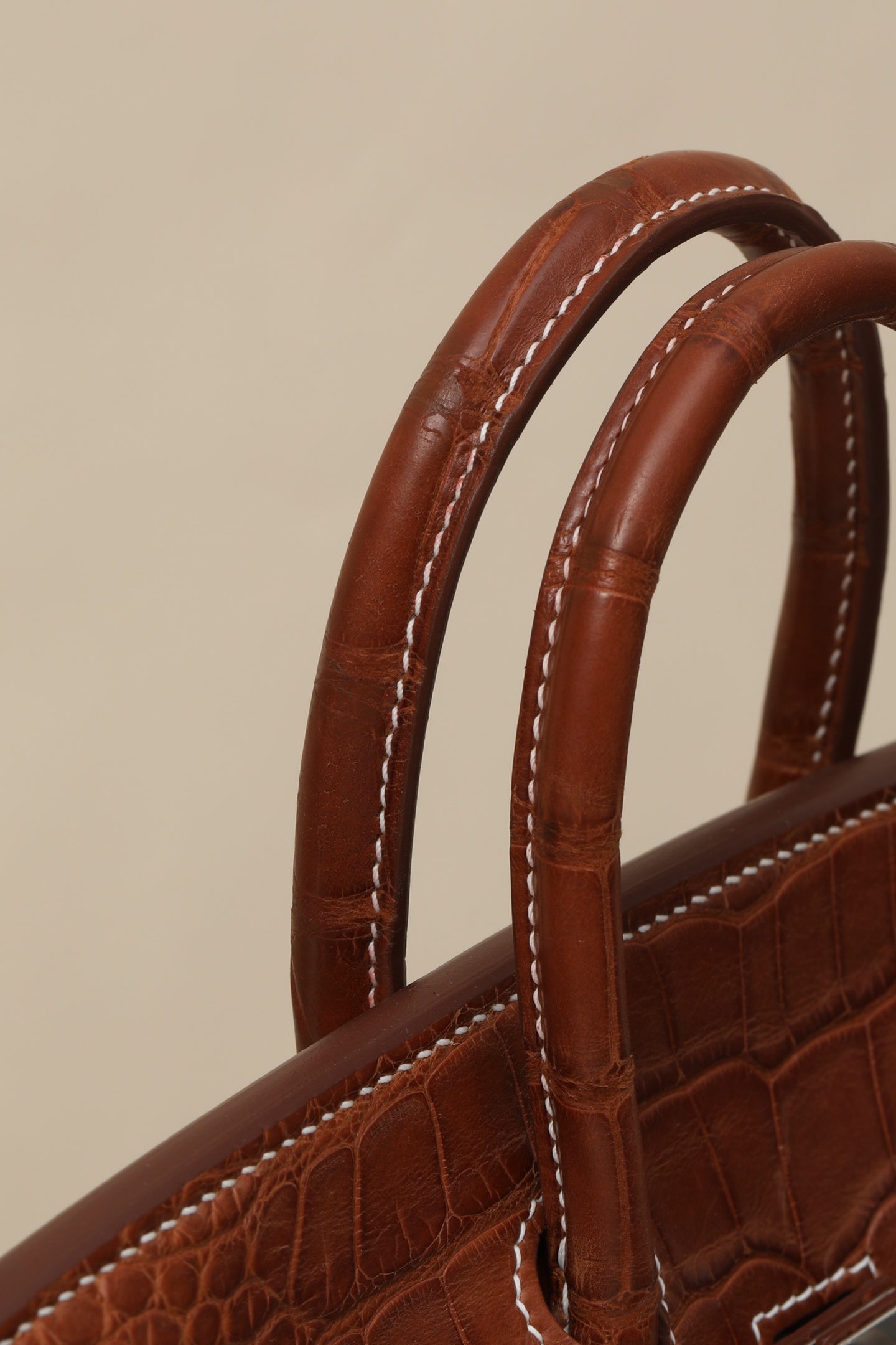 COGNAC CROC BIRKIN