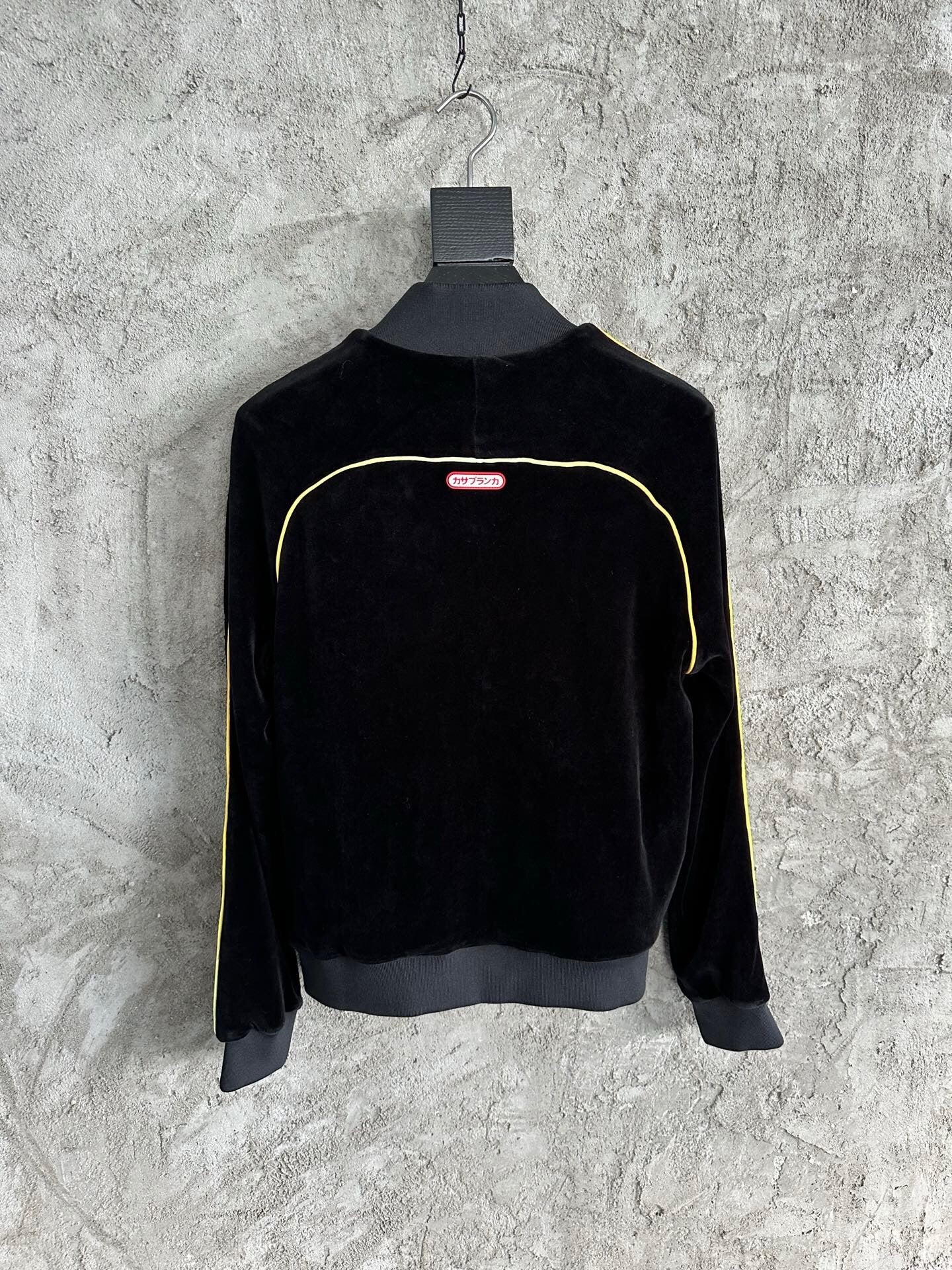 VELVET ZIP-UP TRACK JACKET