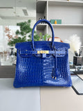 SAPPHIRE CROC BIRKIN