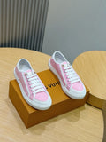 PINK LOW-TOP CASUAL SNEAKERS