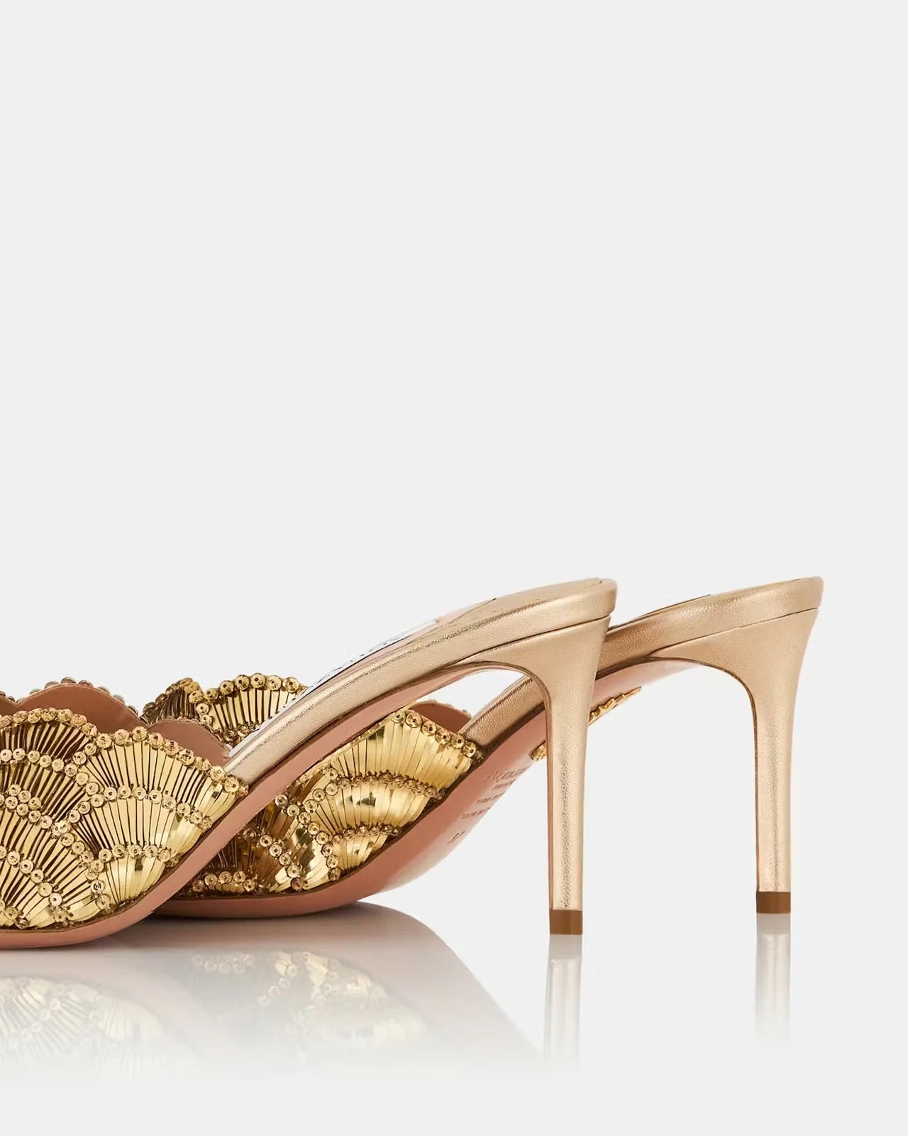 GOLD EMBELLISHED MULES