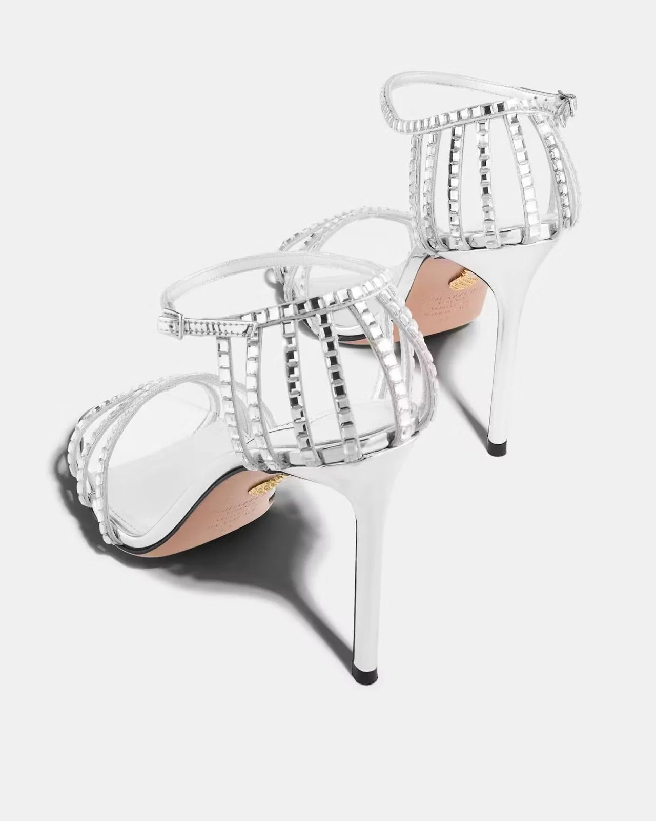CRYSTAL STRAP SANDALS