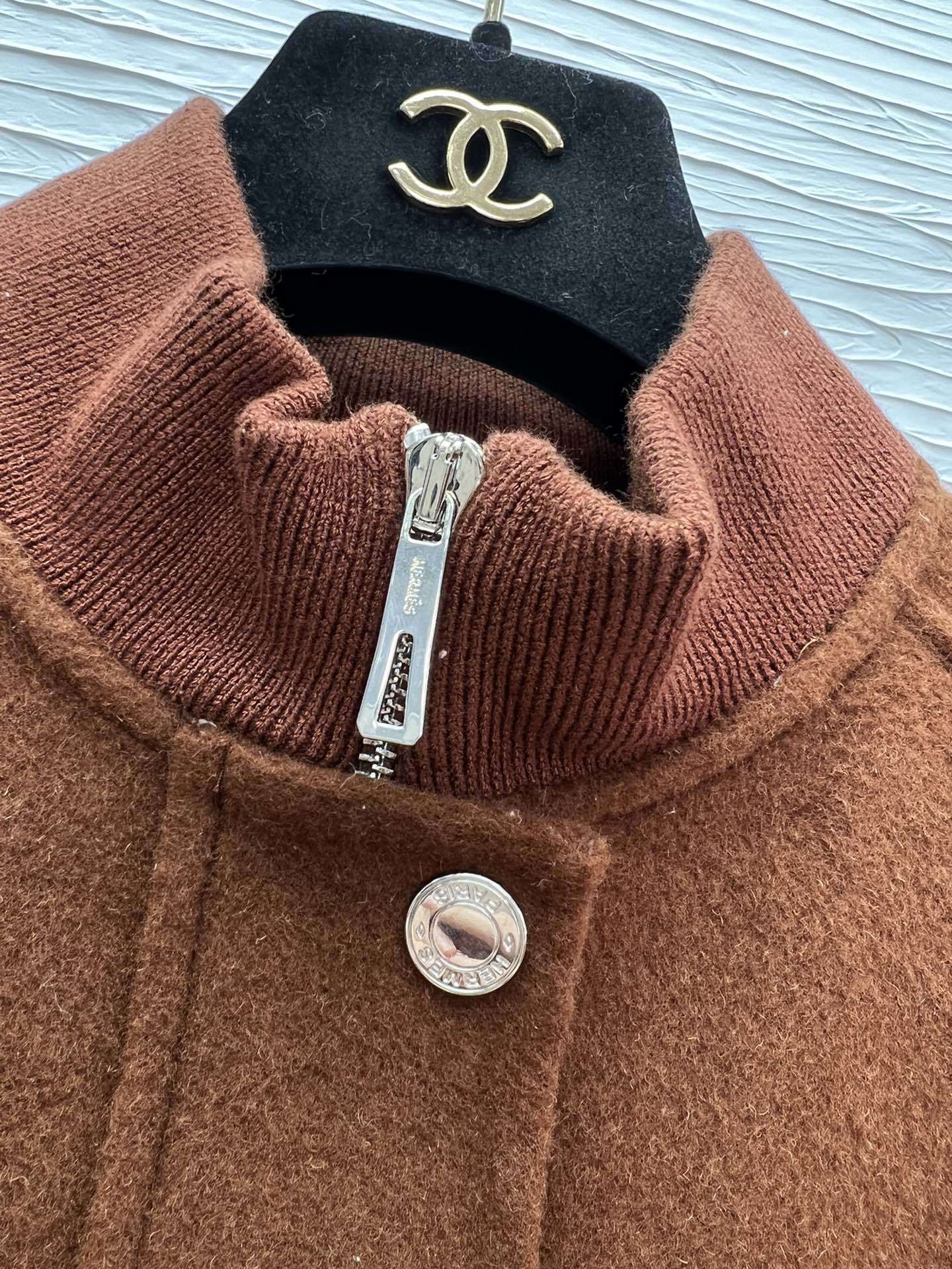 WOOL-BLEND ZIP-POCKET UTILITY VEST