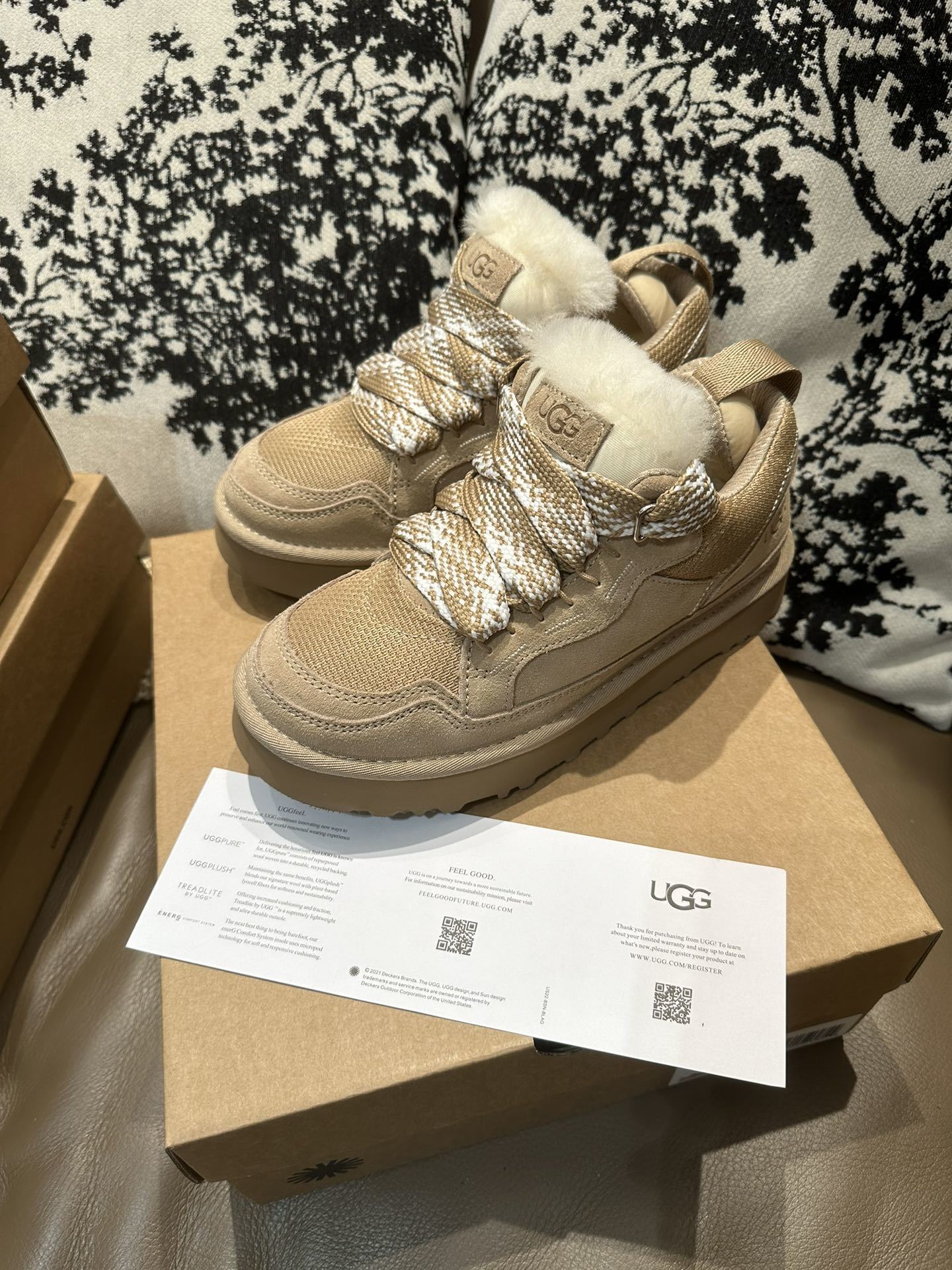 COZY PLATFORM SNEAKERS – SAND