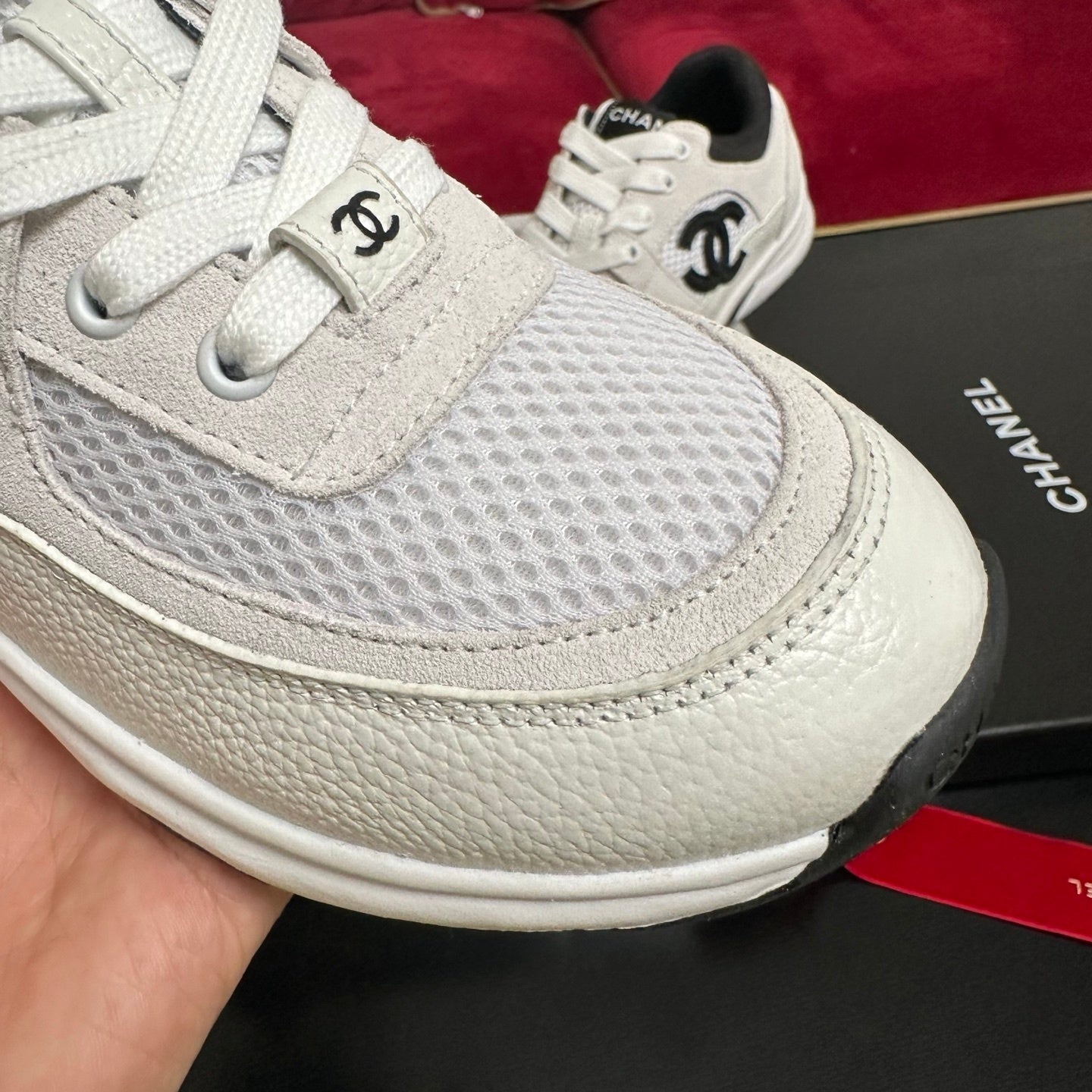 LOGO MESH PANEL TRAINER SNEAKERS