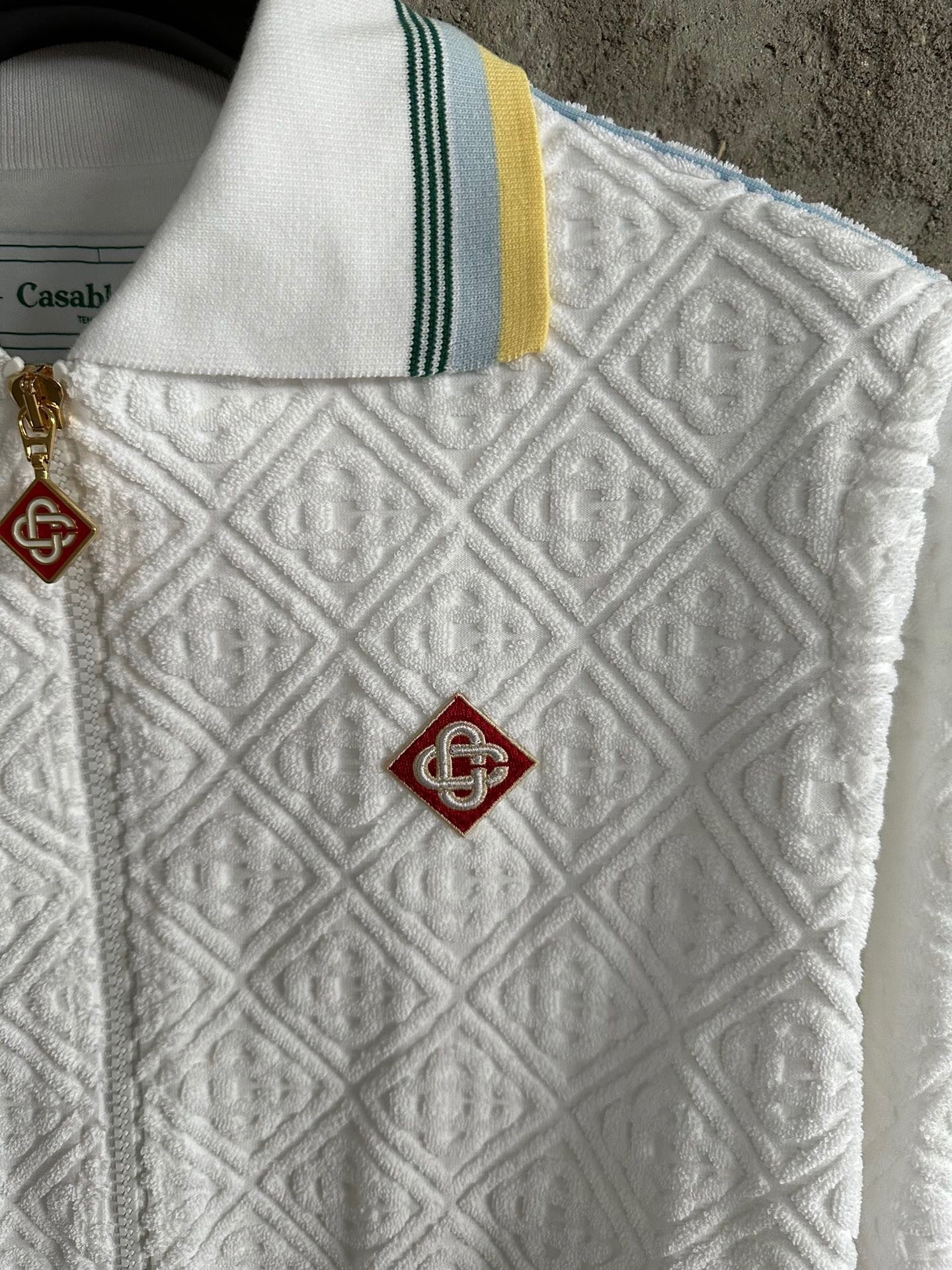 TEXTURED ZIP-UP TRACK JACKET